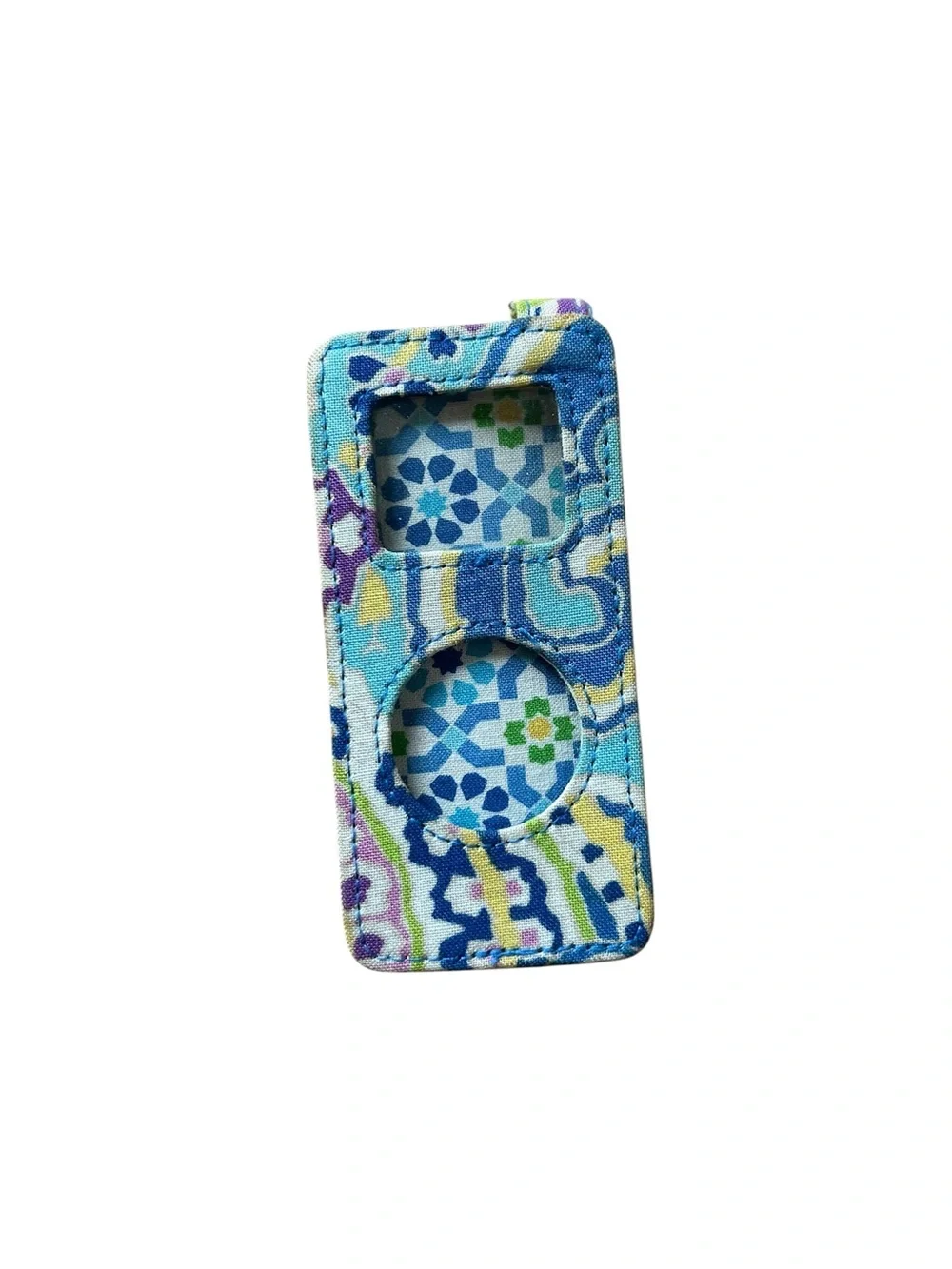 Vera Bradley Blue Patterned Fabric MP3 Player Case - Protective Sleeve